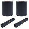 vidaXL Z&aacute;hradn&eacute; ochrann&eacute; clony 2 pcs Tmavo &scaron;ed&aacute; 35 x 0,19 m PVC