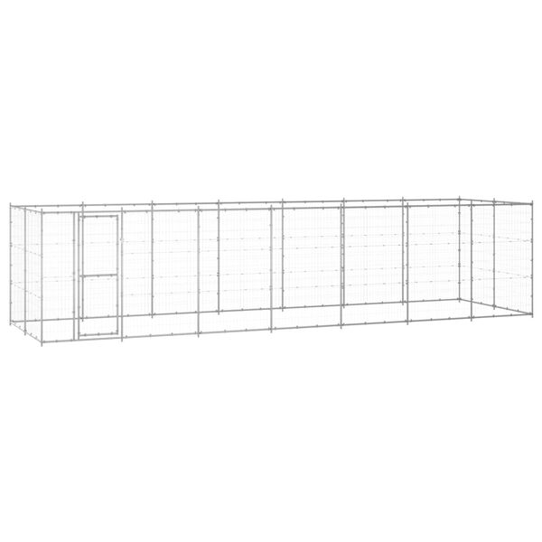 vidaXL Vonkaj&scaron;ia voli&eacute;ra pre psy pozinkovan&aacute; oceľ 16,94 m&sup2;