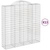vidaXL Obl&uacute;kov&eacute; gabi&oacute;nov&eacute; ko&scaron;e 13 ks 200x50x200/220cm pozinkov. železo