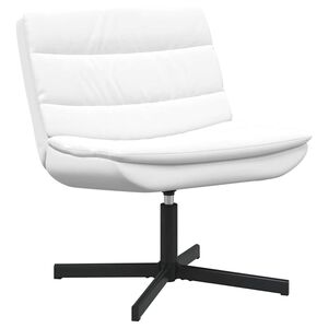 vidaXL Otočn&aacute; stolička Biela 63 x 75 x 76 cm PU