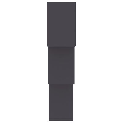 vidaXL Kockové nástenné police sivé 68x15x68 cm drevotrieska
