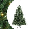 vidaXL Umel&yacute; Skl&aacute;pac&iacute; Vianočn&yacute; Stromček Zelen&aacute; 120 cm PVC a kov