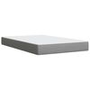 vidaXL Boxspring posteľ s matracom bledosivá 120x200 cm látka