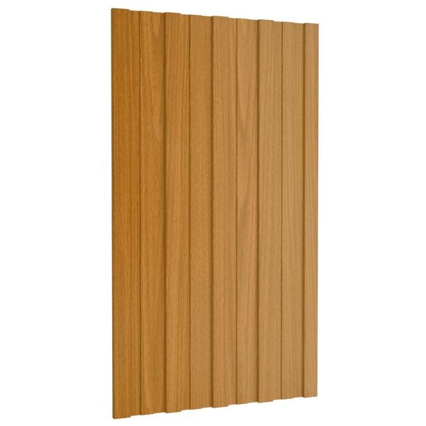 vidaXL Stre&scaron;n&yacute; panel 36 pcs Pr&iacute;rodn&aacute; 80 x 45 cm Pozinkovan&aacute; oceľ