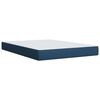 vidaXL Boxspring posteľ s matracom modr&yacute; 140x190 cm l&aacute;tka