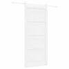vidaXL Posuvn&eacute; dvere 93 x 211 cm Kompozitn&eacute; drevo Biela