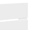 vidaXL Zadn&eacute; čelo s čelnou doskou Biela 135 cm Kompozitn&eacute; drevo