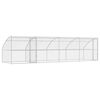 vidaXL Ps&iacute; kennel 4 ks Strieborn&aacute; 8 x 2 x 2 m Pozinkovan&aacute; oceľ