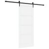 vidaXL Posuvn&eacute; dvere ORKDAL Biela 83 x 202 cm Borovicov&yacute; mas&iacute;v