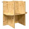 vidaXL Z&aacute;kladňa ter&aacute;ria Hned&aacute; 50 x 50 x 50 cm OSB