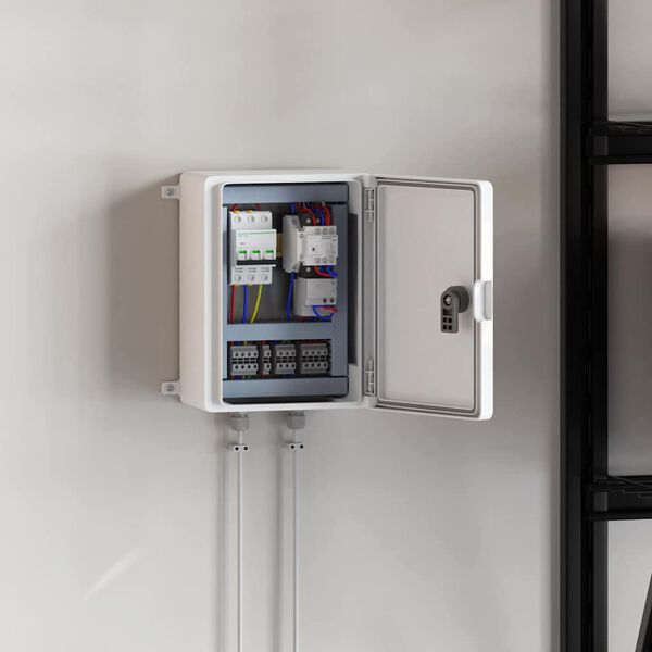 vidaXL Ovládací kabinet Sivá 21 x 13 x 28 cm ABS plast