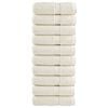 vidaXL Pr&eacute;miov&eacute; um&yacute;vacie utierky SOLUND 10 ks kr&eacute;mov&eacute; 30x30 cm 600 g/m&sup2;