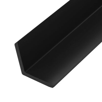 vidaXL Podlahové soklové lišty 5 ks, WPC 170 cm, čierne
