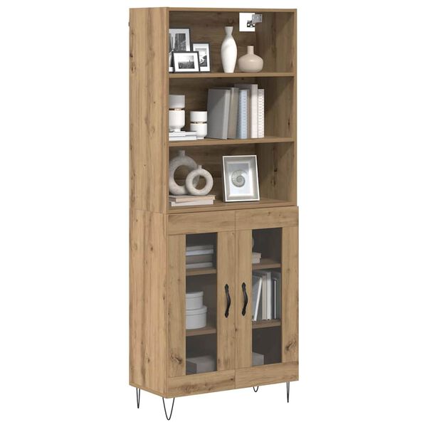 vidaXL Highboard 2 pcs Remeseln&yacute; dub Kompozitn&eacute; drevo