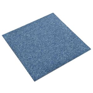 vidaXL Koberec 20 ks Modr&aacute; 50 x 50 cm 100% polypropyl&eacute;n