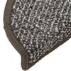 vidaXL Kobercové nášľapy na schody 15 ks antracitové 65x21x4 cm