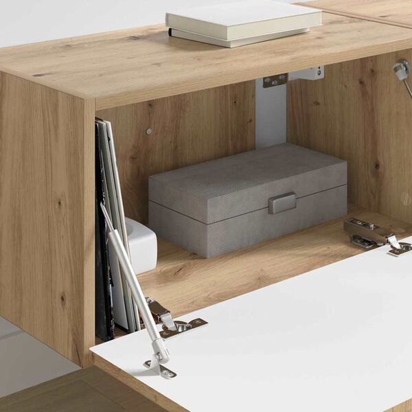 vidaXL TV n&aacute;stenn&aacute; skriňa 2 pcs Remeseln&iacute;cky dub 60 x 31 x 29,5 cm