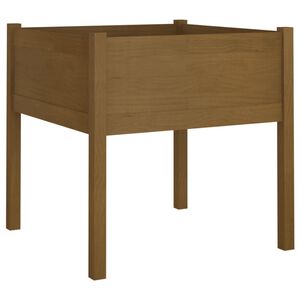 vidaXL Z&aacute;hradn&yacute; kvetin&aacute;č medovo-hned&yacute; 70x70x70 cm borovicov&yacute; mas&iacute;v