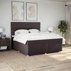 vidaXL Boxspring posteľ s matracom tmavohned&aacute; 180x200 cm l&aacute;tka