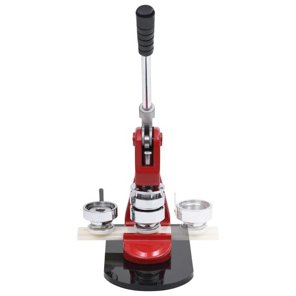 vidaXL Stroj na v&yacute;robu odznakov s okr&uacute;hlou rezačkou 58 mm