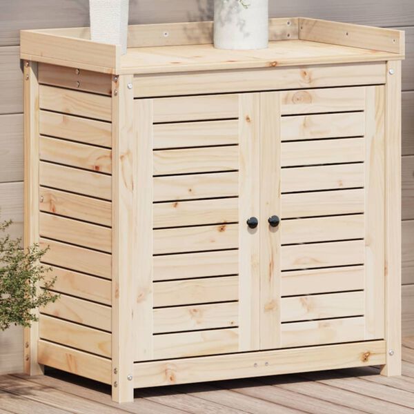 vidaXL St&ocirc;l na pres&aacute;dzanie s policami 82,5x50x86,5 cm mas&iacute;vna borovica