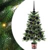 vidaXL Vianočn&yacute; stromček s 150 LED-i so stojanom Zelen&aacute; 65 cm PE