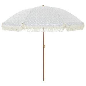 vidaXL Pl&aacute;žov&yacute; slnečn&iacute;k 205 x 205 x 210 cm Polyester a oceľ Okr&uacute;hly