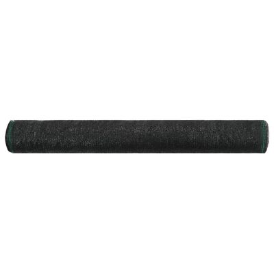 vidaXL Zástena na tenisový kurt, HDPE 1,2x50 m, čierna