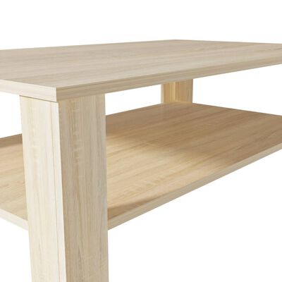vidaXL Konferenčný stolík z drevotriesky, 100x59x42 cm, dubová farba