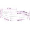 vidaXL Posteľ boxspring s matracom Tmavo hned&aacute; 160 x 200 cm l&aacute;tka