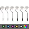vidaXL Sol&aacute;rne z&aacute;hradn&eacute; LED svetl&aacute; 6 ks 9x7,8x29,5 cm
