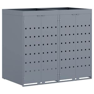 vidaXL &Uacute;ložisko na 2 ko&scaron;e Wheelie Svetlosiv&aacute; 136 x 77,5 x 121,5 cm