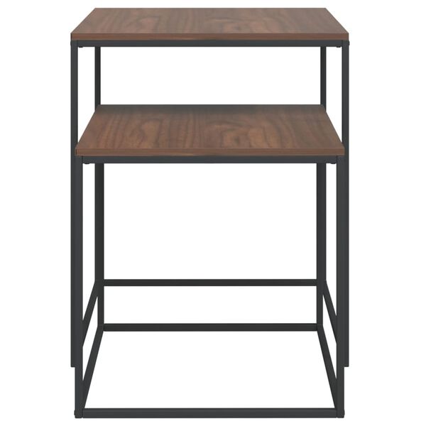 vidaXL Sada konferenčn&yacute;ch stol&iacute;kov 2 ks spracovan&eacute; drevo a kov