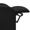 vidaXL Masážne kreslo, čierne, látka