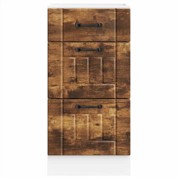 vidaXL Kuchynsk&aacute; spodn&aacute; skrinka Lucca, tmav&yacute; dub, kompozitn&eacute; drevo