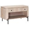 vidaXL Lavička na top&aacute;nky so z&aacute;suvkou s poličkou 85 x 37 x 48 cm