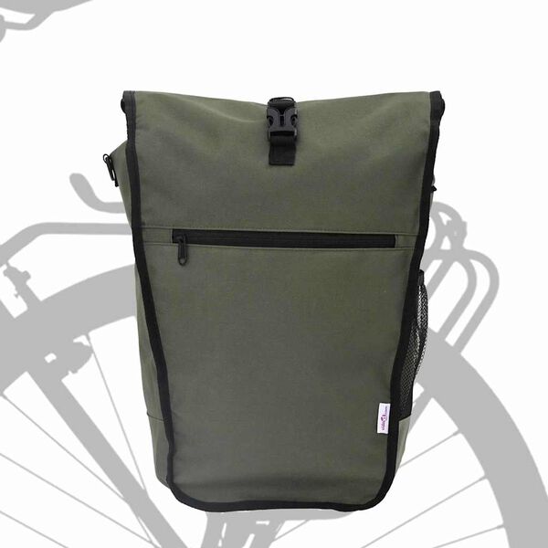 vidaXL Cyklistická taška Olivovo zelená 34 x 16 x 59 cm Polyester