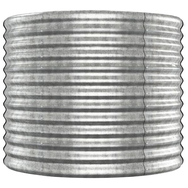 vidaXL Vyv&yacute;&scaron;en&yacute; z&aacute;hradn&yacute; z&aacute;hon pr&aacute;&scaron;kovan&aacute; oceľ 512x80x68 cm strieborn&yacute;