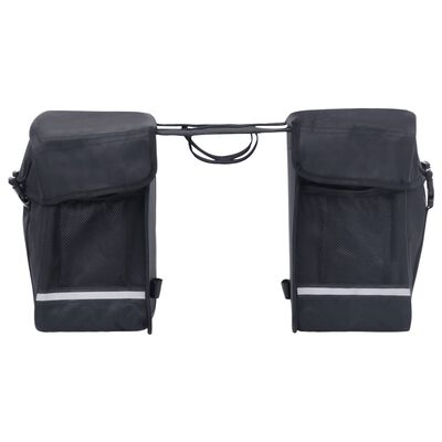 vidaXL Dvojitá cyklistická taška na držiak vodotesná 35 l čierna