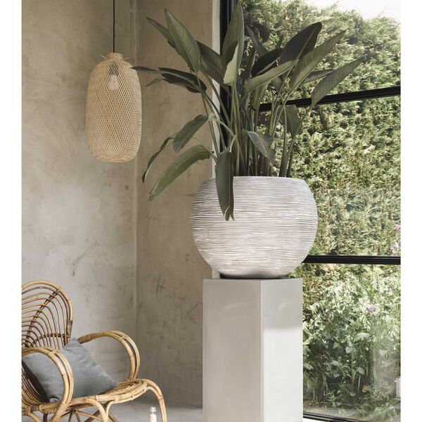 Capi V&aacute;za guľov&aacute; slonovinov&aacute; farba 62x48 cm KOFI271 Nature Rib