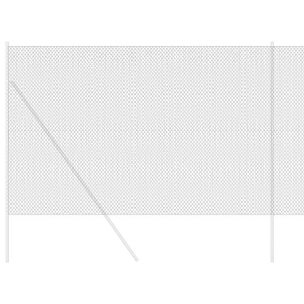 vidaXL Hexagonálny plot Sivá 1.6 x 25 m Oceľ