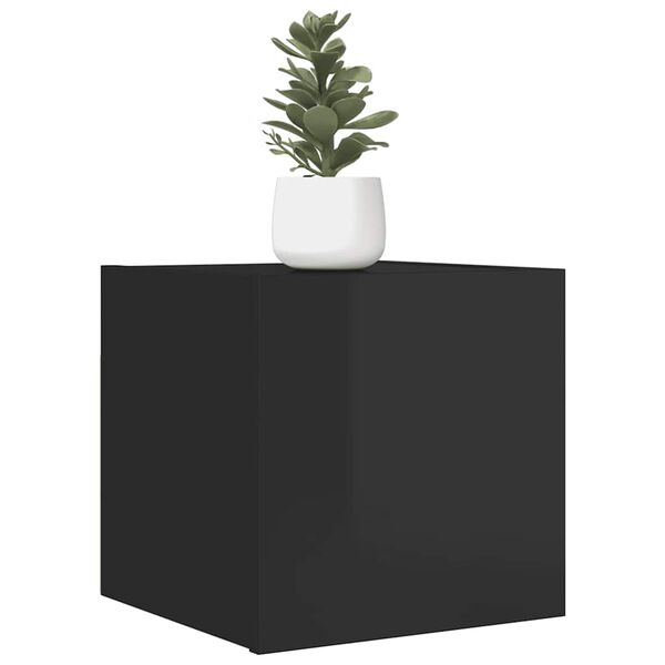 vidaXL N&aacute;stenn&eacute; TV skrinky 2 ks leskl&eacute; čierne 30,5x30x30 cm