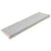 vidaXL Schodov&eacute; rohože 15 ks 65x21x4 cm strieborn&eacute; s obdĺžnikov&yacute;m okrajom