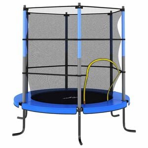 vidaXL Trampol&iacute;na s bezpečnostnou sieťou okr&uacute;hla 140x160 cm modr&aacute;