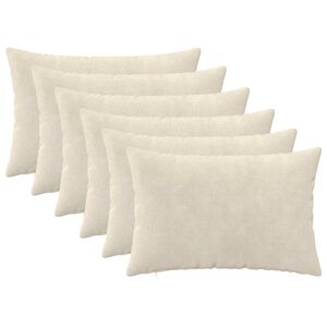 vidaXL Poťah na podložku 6 pcs HEERLEN Kr&eacute;mov&aacute; 30 x 50 cm