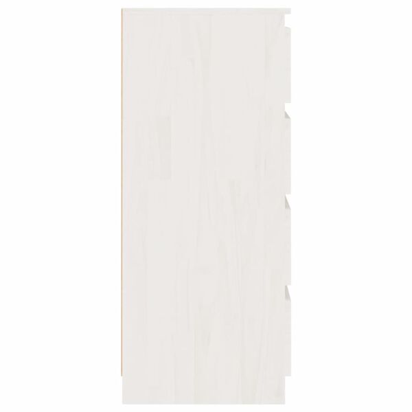 vidaXL Bočná skrinka biela 60x36x84 cm borovicový masív