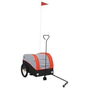 vidaXL Voz&iacute;k za bicykel, čierno oranžov&yacute; 30 kg, železo