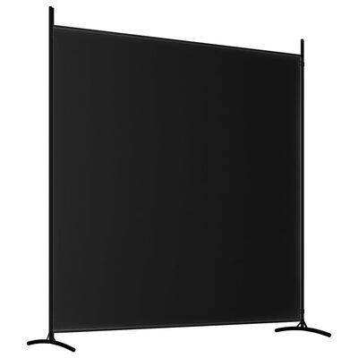 vidaXL 2-panelový paraván čierny 348x180 cm látkový