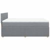 vidaXL Boxspring posteľ s matracom svetlosiv&aacute; 100x200 cm l&aacute;tka