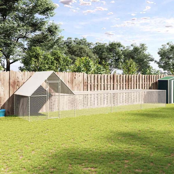 vidaXL Kur&iacute;n 8x2x2 m, pozinkovan&aacute; oceľ